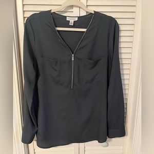 Calvin Klein Dark Gray Blouse